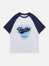 T-Shirt mit Herz- und Buchstaben-Print